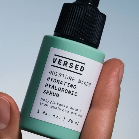 Versed Moisture Maker Hydrating Hyaluronic Serum - 1oz Lightweight Face Serum for Dry Skin, Soothing Hydration