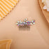 Simple Crystals Hair Comb for Women and Girls, Multi-Color Comb, Color AB