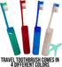 Dental Travel Kit, Travel Toothbrush, Toothpaste, Mouthwash and Floss in Reusable Zipper Pouch