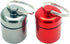 FAYALA 2 Packs Aluminum Pill Bottle Box and Mini Aluminum Pill Container Holder, Metal Pill Box Case (Red and Gray)