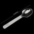 200 Pack 4 Inch Clear Plastic Spoons, Mini Dessert Spoons, Transparent Small Plastic Teaspoon Tableware for Kitchen, Party, Dessert Station
