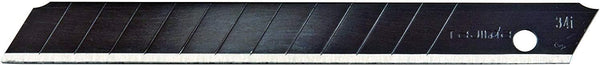 TAJIMA 10-pack Utility Knives & Blades - Black 3/8" Razar Box Cutter Snap Blades with Safety Blade Dispenser