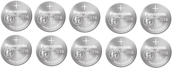 Panasonic Cr2016 3v Lithium Battery 2pack X (5pcs) =10 Single Use Batteries