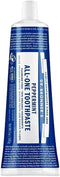 Dr. Bronner’s - All-One Toothpaste (Peppermint, 5 Ounce, 3-Pack) - Natural, Effective, Vegan, Fluoride-Free