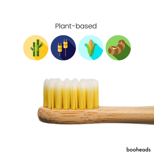 Packaging, 4 Pack (Polish4) booheads Bamboo Electric Toothbrush Heads Sonicare Compatible Replacement Brush Heads, Eco