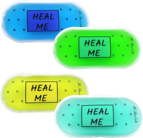 Small Gel Ice Packs for Injuries, Reusable Flexible Mini Ice Pack Cold Compress for Pain Relief, Bulk (4pcs)