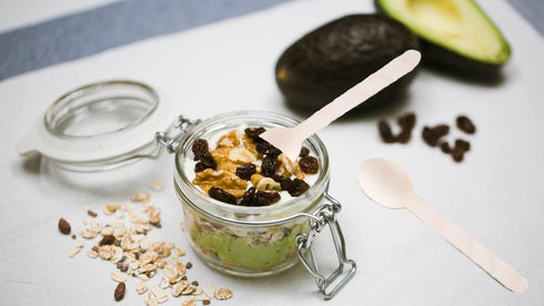 Gmark Disposable Wooden Spoons, Paper Wrapped, Pack of 100, 6.5" Spoons, 100% All-Natural, Eco-Friendly, Biodegradable