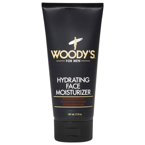 Woody's 5 Fl Oz Hydrating Face Moisturizer for Men with Menthol, Lightweight, Fast-Absorbing Hydration