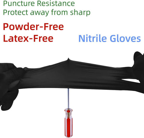 Keoely Pack 100, Nitrile Disposable Gloves of Latex Free Safety Working Gloves for Food Handle or Industrial Use