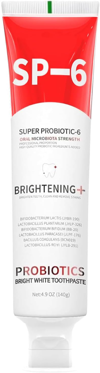 Hannahcos Sp-6 Probiotics Whitening Toothpaste, Sp-6 Ultra Whitening Toothpaste, Enhanced Formula with 6