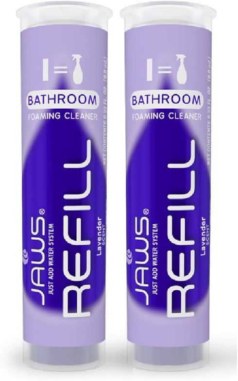 JAWS Foaming Bathroom Cleaner Refill Pack. Includes 2 Refill Pods. Refillable Cleaning