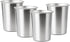4Pack 6oz Small Stainless Steel Cups, BPA Free Healthy Metal Drinking Glasses for Kids (Silver, 170ml/6oz)