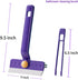 Oiyaku Lightweight Scraper Cleaning Brush with Hard Bristles and Built-in Garbage Holder, Multi-Surface Cleaner