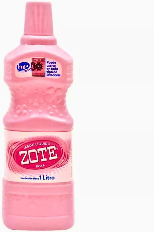 ZOTE Zote Pink Liquid Laundry Detergent Soap, 33.81 fl oz/1 liter