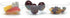 Kaya Premium Clear Rectangular 3-Hole Mini Disposable Plastic Bowls (Pack of 10) - Elegant, Durable & Ideal for Parties - Perfect for Appetizers & Tastings by Kaya