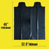 Contractor Heavy Duty Trash Bags, 42 Gallon, 10 Count, Large Black Flap Tie Construction Garbage Bags