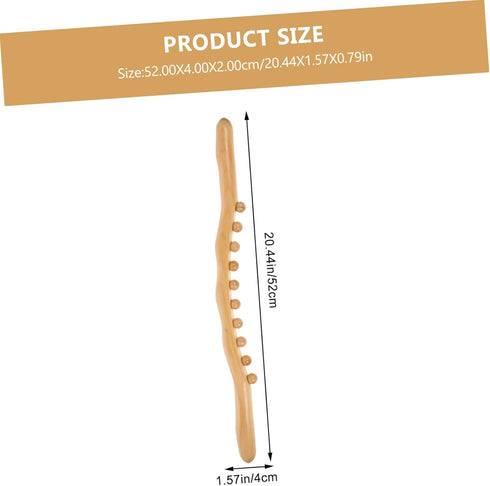 Ten-Bead Wooden Scraping Tool for Whole Body Massage