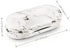 Contact Lens Case Kit, 2 in 1 Double Sided Portable Contact Lense and Eyeglasses Case with Marbling, Durable Storage