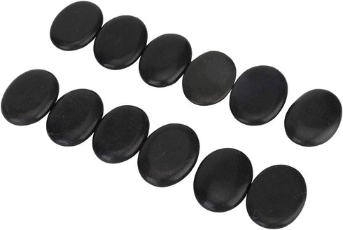 ZJchao Massage Stone Set, Basalt Hot Rocks for Spa Energy Back Massagers, Heat Rock Massaging Kit
