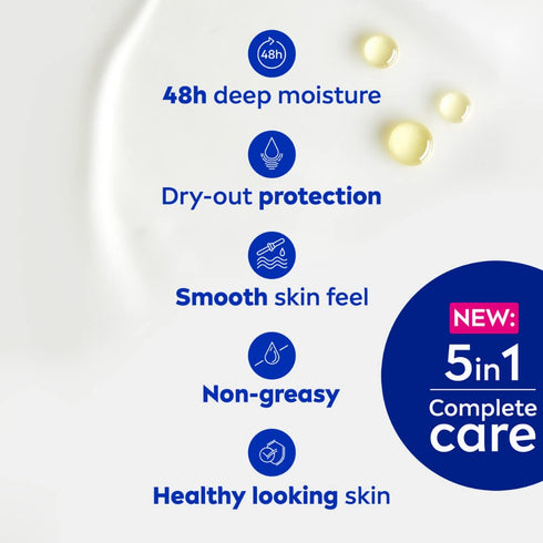 Nivea Smooth Milk Body Lotion 400ml for Dry Skin