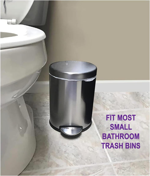 4 Gallon Lavender Scented Trash Bags, 440 Count, Small Bathroom Garbage Bags for Home Kitchen Office Bins