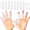 Silicone Finger Protectors for Man, 10 Pack Gel Finger Cots & Protector for Relief from Pain of Cracked Arthritis