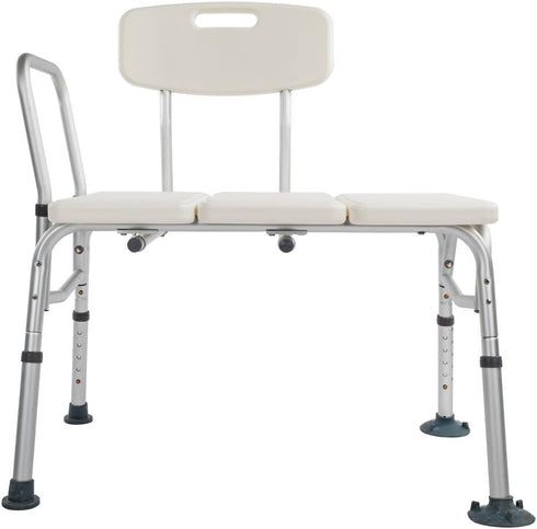 QJR 3 Bath Chair Comfortable Shower Chair Adjustable Handicap Shower Chair Seat Bench Blow Molding Plates Aluminium