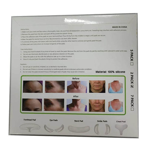 Neck Wrinkle Patches x 2, Anti-Aging Silicone Treatment for Skin Firming (16 Day Supply)