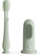Moonkie Baby Finger Toothbrush and Tongue Oral Cleaner Kit for 3 Months +, 2 Pcs (Mint)