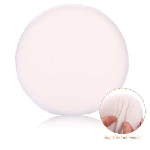 WSYUB Powder Puff, Ultra Soft Large Velour Body Powder Puffs, 4.13 inch, 4pcs, Round, White