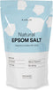 Kanjo Natural Epsom Salt - 100% Pure Magnesium Sulfate USP Bath Salt - 16oz Bag - Unscented - Soak for Muscle, Foot &