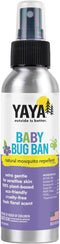 YAYA ORGANICS Baby Bug BAN – All-Natural Repellent for Babies, Children, Sensitive Skin, 4 Ounce Spray