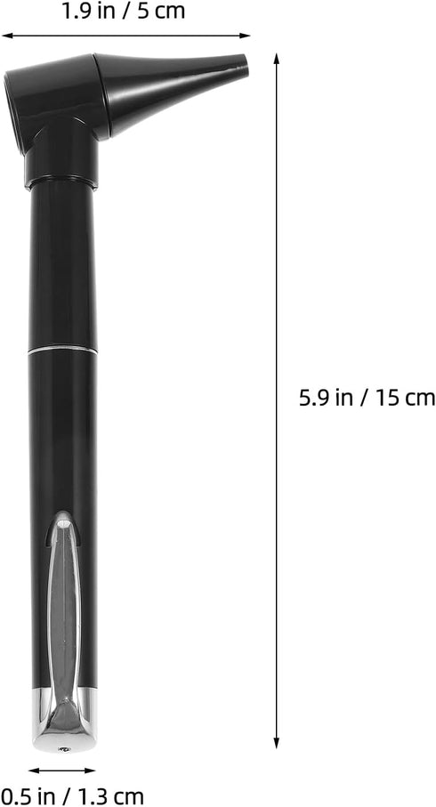 Set 2pcs Healifty Medical Diagnostic Otoscope, Ear Care Ear Scope Magnifying Lens Clinical Penlight Flashlight Ear Care