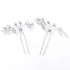 Unicra Bride Wedding Crystal Hair Pins Bridal Rhinestone Hair Pieces for Women and Girls Pack of 2 (A-Silver)