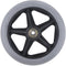 Walker Rollator Replacement Wheel (1) Grey Tire for HL450W (Rear)