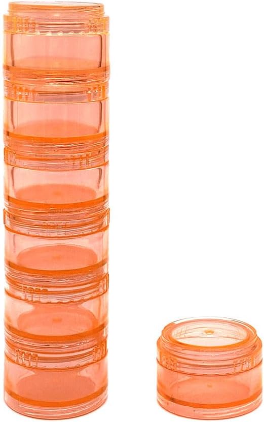 HaiSea Weekly Travel Pill Planner, Monthly Pill Organizer with Separate AM/PM Compartments, Colors Vary
