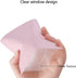 100 Pack Resealable Mylar Bags 3.3 x 5.1 Inch Smell Proof Foil Pouch with Clear Window (Pink)
