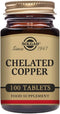 Solgar Chelated Copper Tablets - 100 Count