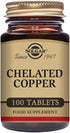 Solgar Chelated Copper Tablets - 100 Count