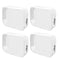 Wedama TSA Approved Toiletry Bag, 4 Pack Cosmetic Bags with Zipper for Travel Accessories