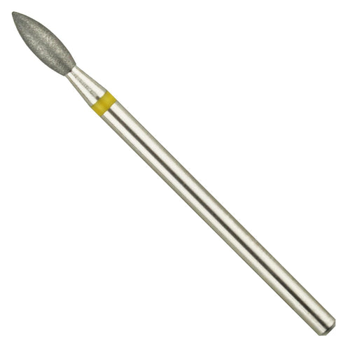 Nail Drill EFile Flame-Shape Diamond Bit for Nail Techs, Electric Manicure Drill Machine, Double Hand Use (0.1 in,