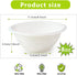 100 Pack 8oz Paper Bowls Disposable Heavy Duty,Compostable Bowls Disposable Soup Bowls for Hot Food,Small Disposable Food Bowls for Ice Cream,Salad,Snacks,Dessert,Picnics Bowl (White) by Oomcu