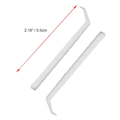 GARASANI Portable Disposable Plastic Curved Hook Toothpicks, Anti-Slip Handle Design, 300 Pcs