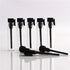 Teensery 100 Pcs Empty Mini Glass Perfume Sample Bottles with Black Cap for Aromatherapy, 2ml