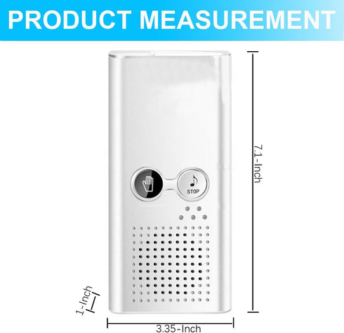 KiaoTime Bathroom White Noise Machine for Privacy - Bathroom Noise Blocker - Toilet Restroom Sound Machine of Running