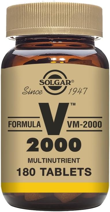 Solgar Formula VM-2000 (Multinutrient System), 180 Tablets - Premium Quality Multiple for Immune Support