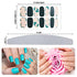 Maitys 560 Pieces Nail Polish Strips Decals, 40 Sheets Full Wrap Self Adhesive Gel Fingernail Art with File for Women