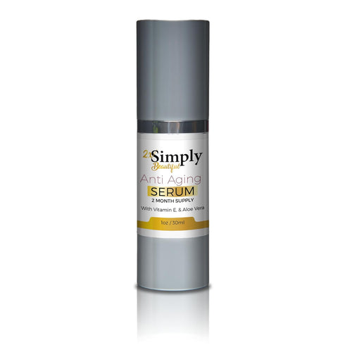 Simply Beautiful Anti Aging Serum, 2 Month Supply, Reduces Wrinkles & Dark Circles, Eye Serum for Smooth Skin