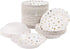 50pcs Gold Stars Disposable Paper Bowls, 20oz Large Decorative Serving Bowls for Wedding & Birthday Parties