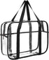 Large Clear Toiletry Bag, Thick Transparent Waterproof Cosmetic Bag, Easy Clean Diaper Case Luggage Organizer
